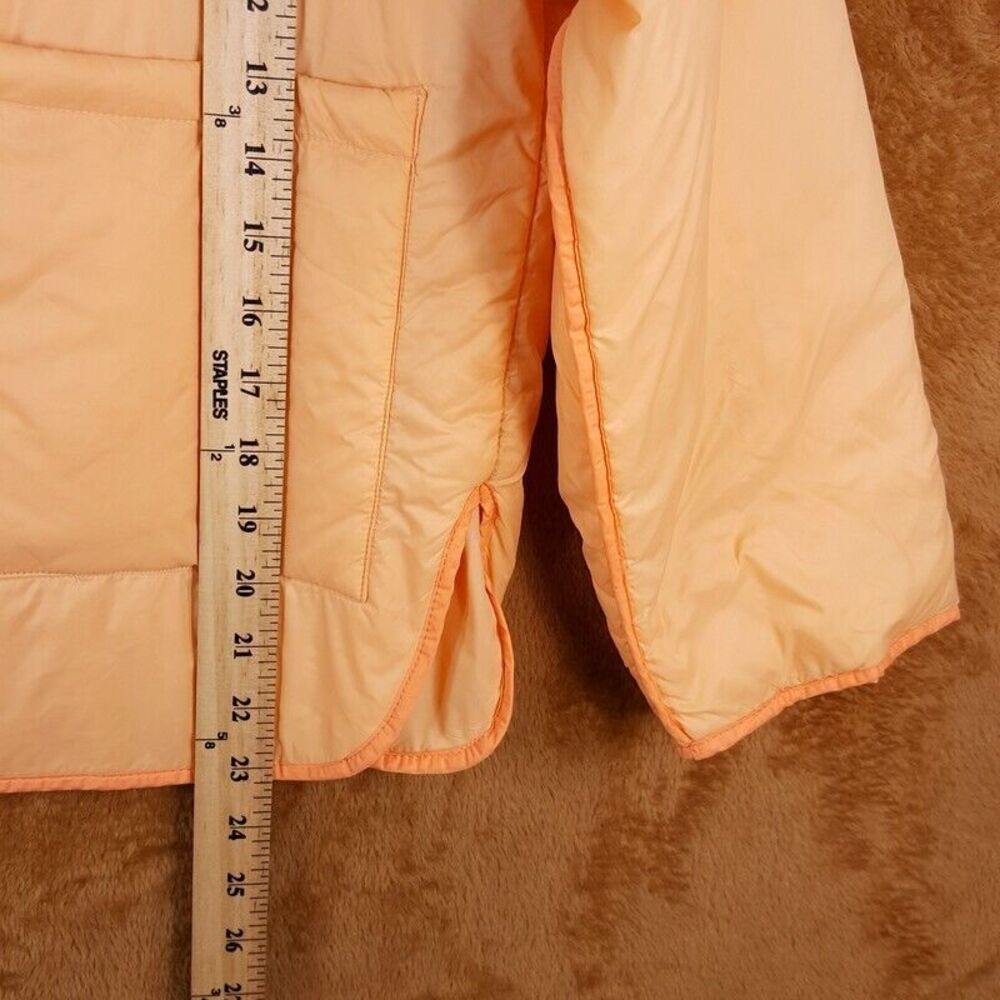 ZARA Jacket Girls Size 11 Orange Puffer Lightweight Packable Boxy - Picture 8 of 9